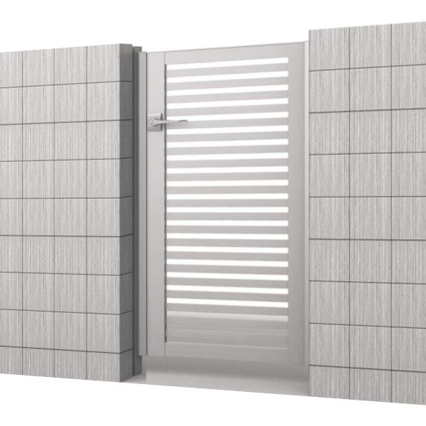 【送料無料】三協アルミ レジリア Y2型 0814 片開きセット 門柱タイプ『ゲート 部材 ガーデン 住宅 境..