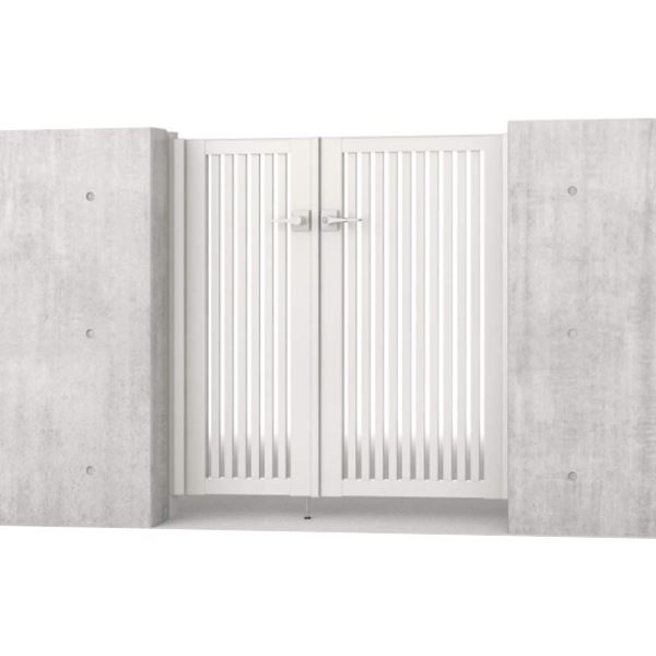 【送料無料】三協アルミ レジリア T2型 (08・04)10 両開き親子セット 門柱タイプ『ゲート 部材 ガーデ..