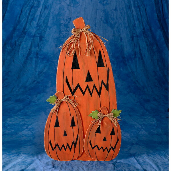 Illuminations Lights - 友愛玩具 ハロウィン木製デコレーション 木製デコレーションスタンド(パンプキン) HW-1651 『ハロウィン 飾り付け カボチャ かわいい』