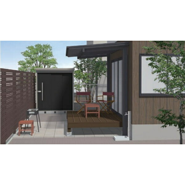 タクボ物置 ND／ストックマン ND-4415 一般型 標準屋根 『屋外用中型・大型物置』 『追加金額で工事可能』 ナイトブラック