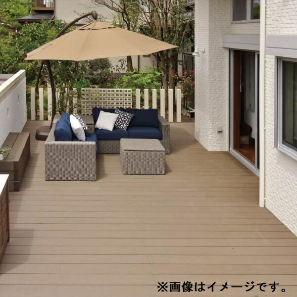 【本格的】【組み立て式】三富 れい樹 デッキセット 標準 間口1.5間×出幅3尺 ロング束柱『 ウッドデッキ 縁台 縁側 人工木 樹脂 diy キット 腐らない 庭 屋外 屋根 おしゃれ 』