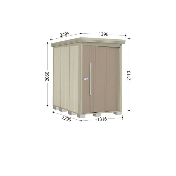 101 cm-150 cm - タクボ物置 ND／ストックマン　背面棚 ND-1322 標準屋根 一般型:多雪型 『追加金額で工事可能』 『物置 屋外用 大型 倉庫 小屋 屋外 収納庫 diy 大容量 吊り戸 鍵つき 庭』【追加金額で取付工事可能】 カーボンブラウン