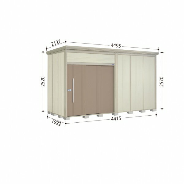 タクボ物置 JN／トールマン JN-4419 一般型 標準屋根『屋外用中型・大型物置』『追加金額で工事可能』 カーボンブラウン