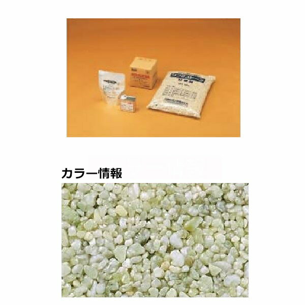 商品番号60343701メーカー四国化成カラーニュー萌黄通常納期5〜10日後発送用途外構リフォーム素材天然石重量（kg）12配送区分1※商品により配送可能エリアが異なります。配送エリア表をご覧ください。工事対応この商品は工事を承っておりません。細かい粒の天然石舗装材。黄変せず対候性にも優れています。備考主成分 天然石（2?3mm/1分石）・無黄変ウレタン樹脂標準塗り厚3.0mm標準塗布面積1.5 平方メートル/セット（骨材1袋＋樹脂1セット）3 平方メートル/セット（骨材2袋＋樹脂1セット）適応下地コンクリート、セメントモルタル● コンクリートは、下地の状態が良好なもの。●セメントモルタルは、木鏝をかけたあと金鏝で表面を平らにしたもの。● 下地は完全に乾燥させてください。新設コンクリート14日以上、セメントモルタル7日以上（含水率10％以下）●壁面には使用できません。●長期的には光沢がなくなり、自然石そのものの色になります。●天然石には鉄分が含まれるため、錆が出ることがあります。　