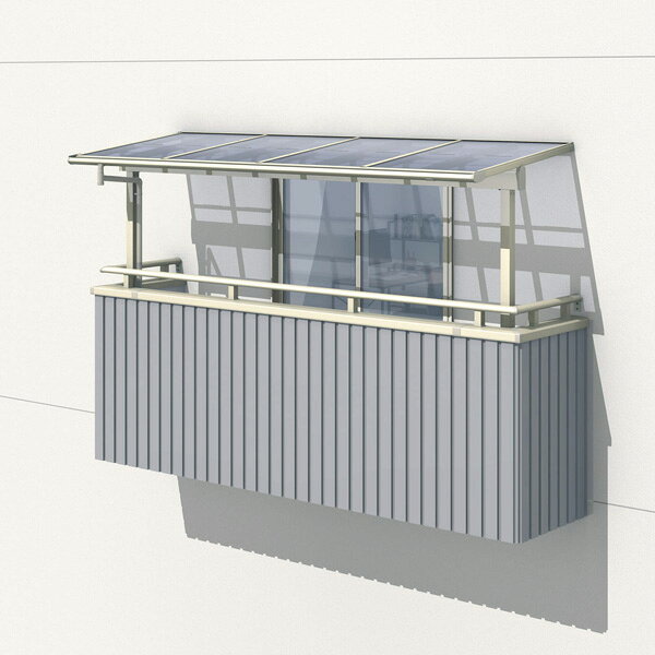 【送料無料】 三協アルミ レボリューZ 1.5間×4尺 1500タイプ／関東間／3階用F型／出幅移動収まり／単体 『アルミ製 テラス ベランダ バルコニー 庭 雨よけ 物干し 屋根 後付け』 『洗濯干し場 』