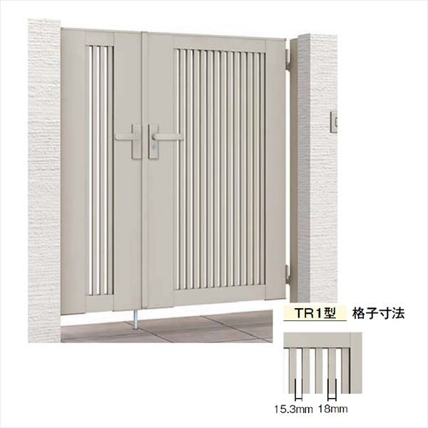 【送料無料】リクシル 開き門扉AB TR1型 04・08-10 親子開き 柱仕様『LIXIL ゲート 部材 ガーデン 住宅 境界 入口 塀 壁 diy おしゃれ 形材 門扉』