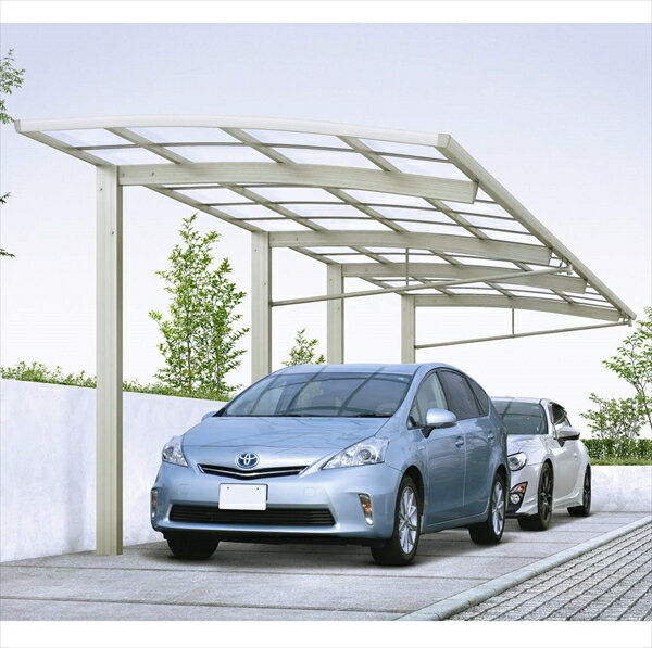 全国配送 YKKAP YKK カーポート アリュースRE 600タイプ 奥行(2)連結セット J57・57-27 ハイルーフ（H25) 熱線遮断ポリカーボネート屋根 YCE-A 『 カーポート 車庫 ガレージ 駐車場 屋根 diy 』