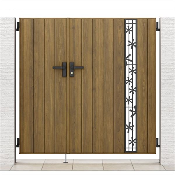 【送料無料】リクシル 開き門扉AA TS2型 柱仕様 アルミ形材柱 05・09-14 親子開き『LIXIL ゲート 部材 ..