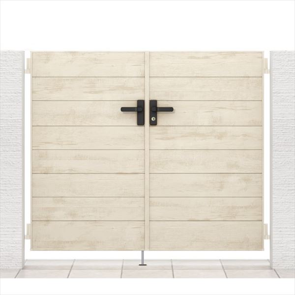 【送料無料】リクシル 開き門扉AA YM1型 柱仕様 アルミ形材柱 09-12 両開き『LIXIL ゲート 部材 ガーデ..