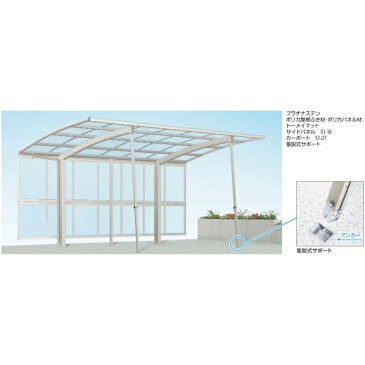 『愛知全域と三重・岐阜・静岡一部エリア限定配送』 YKKAP レイナポートグラン50 サイドパネル たて連棟セット 長さ57用 標準・ハイルーフ兼用 ポリカーボネート板 J57-17