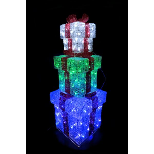 友愛玩具 クリスタル BIGプレゼントボックス WG-1394 『クリスマス 屋外 LED イルミネーション ライト』