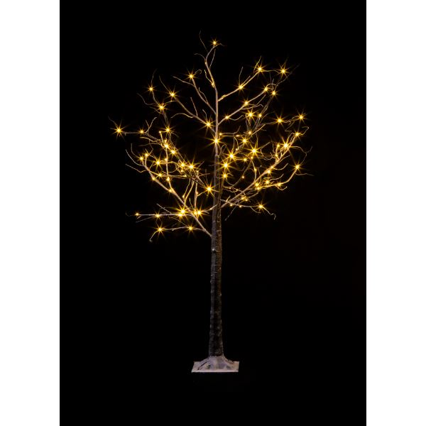 友愛玩具 LEDツリー LEDブラウンブランチフロッキーツリー180cm WG-8457 『クリスマス 屋外 LED イルミネーション ライト』