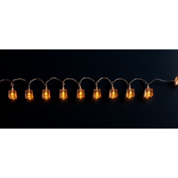 友愛玩具 LEDライトガーランド キューブガーランド40球（イエローLED） SN-2002Y 『クリスマス 屋外 LED イルミネーション ライト』