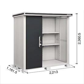 商品番号70508002メーカーヨドコウサイズ幅 2213.0mm × 奥行き 1162.0mm × 高さ 2361.0mmカラースミ通常納期(宅配)14日後以降発送（要問合せ）通常納期(工事)14日後以降発送（要問合せ）用途スチール坪数0.77素材スチール重量（kg）239.5必要ブロック数9配送区分7※商品により配送可能エリアが異なります。配送エリア表をご覧ください。工事区分9※商品により工事可能エリアが異なります。工事可能エリア表をご覧ください。下地が土の場合宅配＋標準組立費　27,500円宅配＋標準組立費＋転倒防止工事　38,500円下地がコンクリートの場合宅配＋標準組立費＋傾斜調整費　41,250円宅配＋標準組立費＋傾斜調整費＋転倒防止工事　47,850円下地がアスファルトの場合宅配＋標準組立費＋傾斜調整費　41,250円宅配＋標準組立費＋傾斜調整費＋転倒防止工事　63,250円1．扉下レールをなくして・・・ドラマチックにスムーズな扉の完成です。　2．扉下レールがないので積雪地域でよくみかけられる凍上にも安心。（当社製品比）　3．便利で安心な仮ロック機能の追加。　4．大きな取手「握りん棒」で開け閉めらくらく。　5．好みに応じて右開きにも左開きにも。　6．屋根まわりは雨筋のつきにくい「汚れんコーティング」。　7．サビに強く、丈夫な床。備考【追加送料について】本商品はお届け先の都道府県ごとに追加送料を設定させていただいております(金額につきましては選択項目欄からご確認ください)。追加送料は購入確定画面に送料無料や0円の記載がある場合にも発生いたしますので、予めご了承くださいませ。なお、追加送料はご注文確定後に改めてご請求させていただきます。※離島など一部配送不可地域がございます。予めご了承ください。●商品は、お客様組立品となります。●工事もご依頼頂いたお客様限定で、ブロックサービスします！　https://inquiry.my.rakuten.co.jp/shop/307713/　