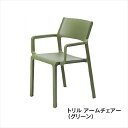 タカショー ナルディ トリル アームチェアー NAR-C07GR #33620300 『ガーデンチェア』 グリーン