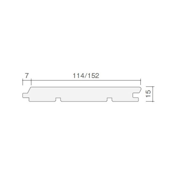 天然木部材　エコプレーゼ　あづみの松　無地上小グレード　LIVOSオイル塗装　幅152mm　6枚入り　受注生産　ブラジル色　#WPFL0046