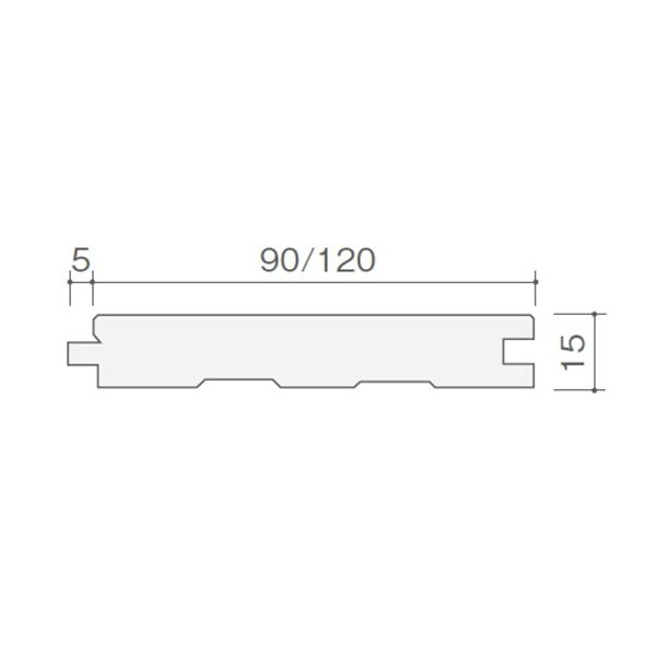 天然木部材　エコプレーゼ　ナラ　デラックスグレード　LIVOSオイル塗装　幅90mm　10枚入り　受注生産　(ローズウッド色)　#PHFL0242