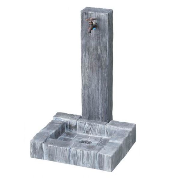 ニッコー 立水栓ユニット　ランバータイプ LS-A2＋パンLS-Pセット ラスティーブルー 『水栓柱・立水栓セット　蛇口は別売りです』 ラスティーブルー