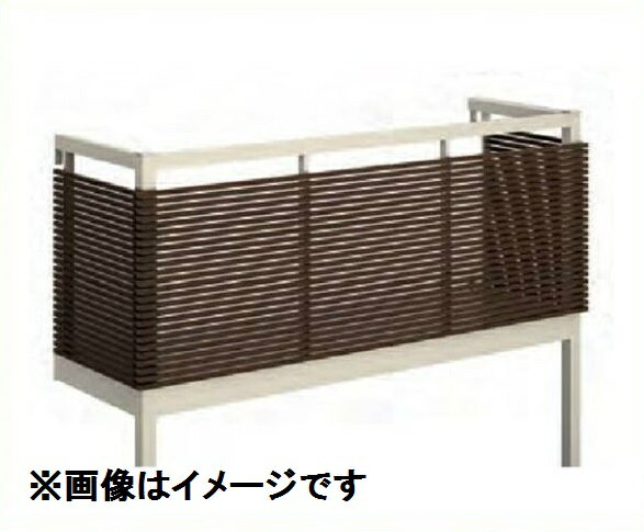 YKKAP ルシアスバルコニー 屋根置式 横ストライプ 関東間 ロング柱 2間×4尺 床材リウッド アルミ+木調カラー 『後付バルコニー 洗濯物干し場 リフォーム向け アルミ製』