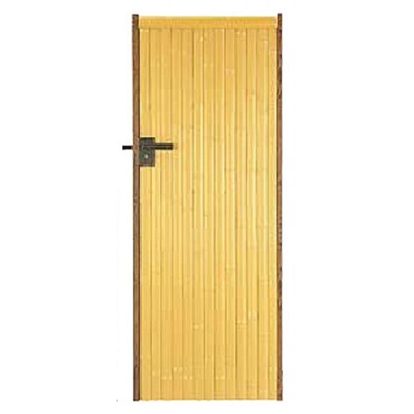 【送料無料】タカショー エバーバンブー 庭扉シリーズ AL-25 アルエバーウォール 両面 W700×H1800 右吊..