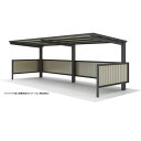 【法人様限定商品 個人宅・現場配送不可】四国化成 サイクルポート VF-R クローズタイプ 基本タイプ 連棟用基本セット(2連棟セット) 積雪50cm 延高 屋...