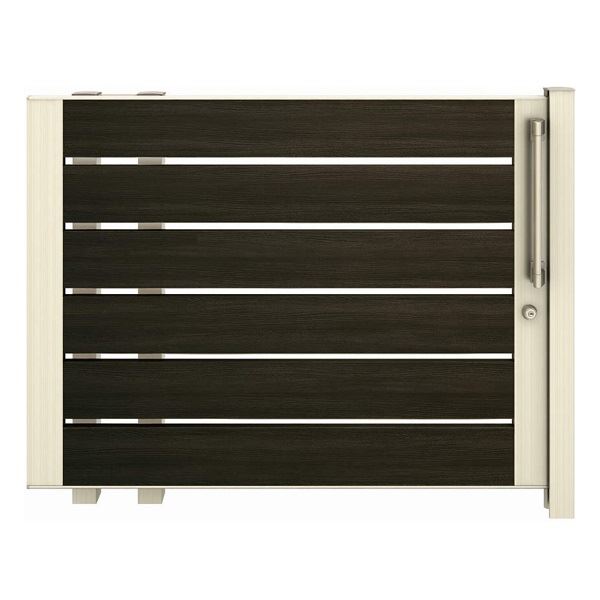 【送料無料】YKKAP ルシアススライド W03型 標準柱 16-12L 片引き 片面シリンダー錠セット 『横板格子 ..