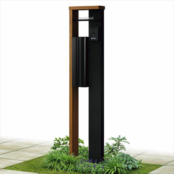 YKKAP ルシアスポストユニット HE01型 ポストT9R型 照明なしタイプ UMB-HE01 ＃表札はネームシール