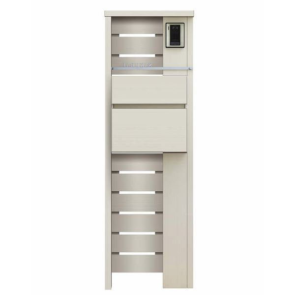 商品番号99062901メーカーYKKAPサイズ幅 451.0mm × 奥行き 120.0mm × 高さ 1425.0mmカラー(本体)アルミ色通常納期5〜10日後発送配送区分1※商品により配送可能エリアが異なります。配送エリア表をご覧ください。工事対応この商品は工事を承っておりません。YKK製の玄関ドア：断熱玄関ドア「ヴェナートD30」のデザインと、幅広くコーディネート可能な機能ポールのスタンダードシリーズです。カラーやキャラクターにより玄関ドアと機能ポールをつなぎ、統一感のあるエントランス空間を演出します。また、演出照明タイプは機能ポール全体が光ります。夜の玄関まわりを、温かみのあるLEDライティングで演出します。工事についても、本体ユニットは組立完成品で出荷するため、現地でポスト（宅配ボックス）・表札・インターホンを取付けるだけの簡単施工です。備考※ポストの色は推奨色での手配となります。別の色を希望される場合は、お手数ですがご注文時にご連絡ください。※です。別売の表札については【オプション商品】の中からお選び頂けます。【付属品セット内容】●ポスト：T10型 前入れ・前出し【注意】●ネームシールとCD管（2本）は、本体に標準装備されています。インターホン（別売）、ポスト（宅配ボックス）、表札等の取付けは現地加工となります。●演出照明タイプ、表札灯タイプ（LED表札）と表示灯付スイッチの組合せでは、スイッチがオフの場合でも微弱電流により、LED照明がぼんやり点灯します。●本体ユニットにインターホン穴加工は施されておりません。インターホンを取り付けない場合は、そのまま穴加工せずにご使用ください。インターホンの取付ピッチに合わせ穴加工を行ってから取付けてください。●パネル部分にはアクリルを使用している為、ご使用の状態によっては、細かい傷がつく恐れがあります。●インターホン、照明工事は配線工事が必要となりますので、あらかじめ電気工事店と打ち合わせを行って下さい。