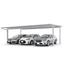 LIXIL リクシル フーゴF 3台用 基本 72-50型 H28柱 熱線吸収ポリカーボネート屋根使用 『 カーポート 3台 本体のみ 駐車場 屋根 外構 エク...