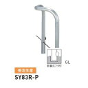 個人宅配送不可 帝金 SY83R-P バリカー横型 スタンダード ステンレスタイプ 500×500×H800 直径76.3mm 脱着式フタ付