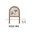 個人宅配送不可 帝金 82A2-MG バリカー横型 面格子スチールタイプ W600×H800 直径60.5mm 固定式(4)