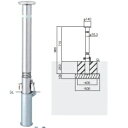 三協アルミ　クロスゲートL　2クロスタイプ　広ピッチ　片開き親子タイプ　47DO(14S+33T)H12(1251mm)　キャスタータイプ　『カーゲート　伸縮門扉』