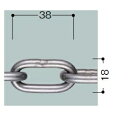 リクシル スペースガード（車止め）用 スチールチェーン 価格は1m単価で商品は1本もので納品です オプショナルパーツ