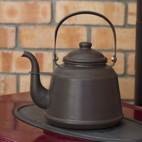 ダッチウエストジャパン オリジナル レトロホーローケトル マッドブラウン RTK-04