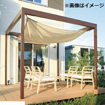タカショー フレームポーチ 独立タイプ 2間×6尺 ＊シェードは別売 アルミカラー