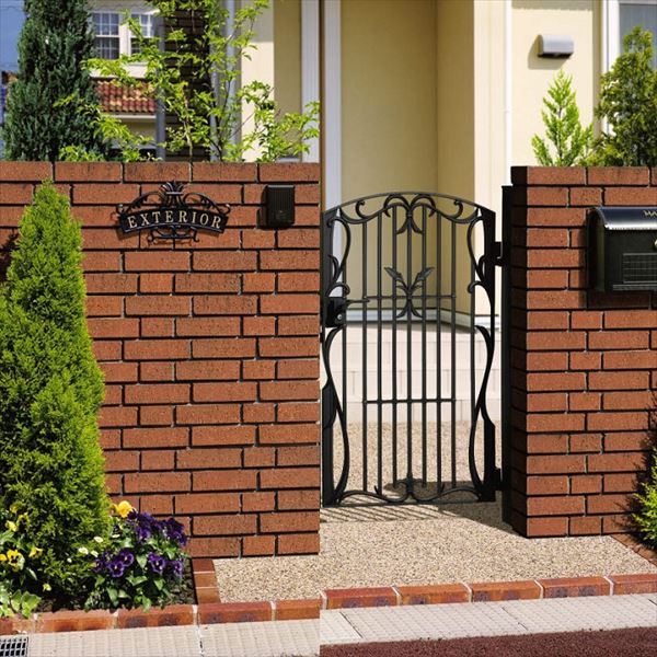 【送料無料】三協アルミ 門扉 フェアル 1型 片開きセット 門柱タイプ 0810 #LHZ-01錠仕様『ゲート 部材..