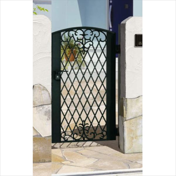 【送料無料】三協アルミ 門扉 キャスモア 1型 片開きセット 門柱タイプ 0710 #LHZ-01錠仕様『ゲート 部..