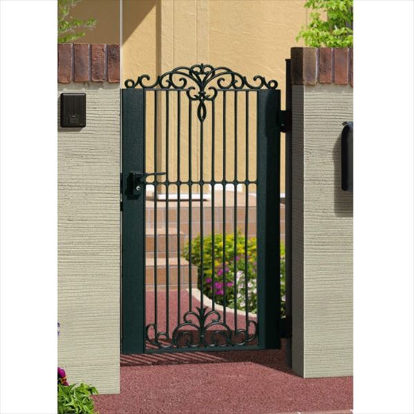 【送料無料】三協アルミ 門扉 キャスモア 4型 片開きセット 門柱タイプ 0610 #LHF-01錠仕様『ゲート 部..