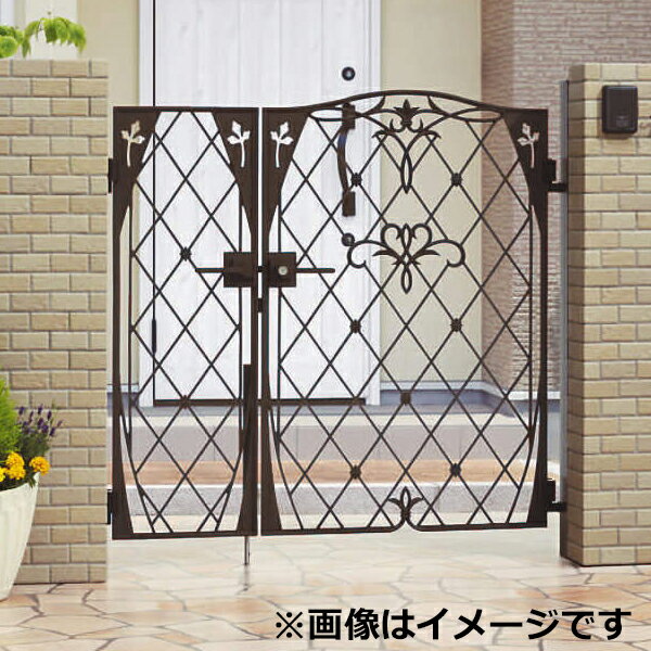 【送料無料】三協アルミ 門扉 ハーベリー 2型 親子開きセット 門柱タイプ 04・0812 『ゲート 部材 ガー..