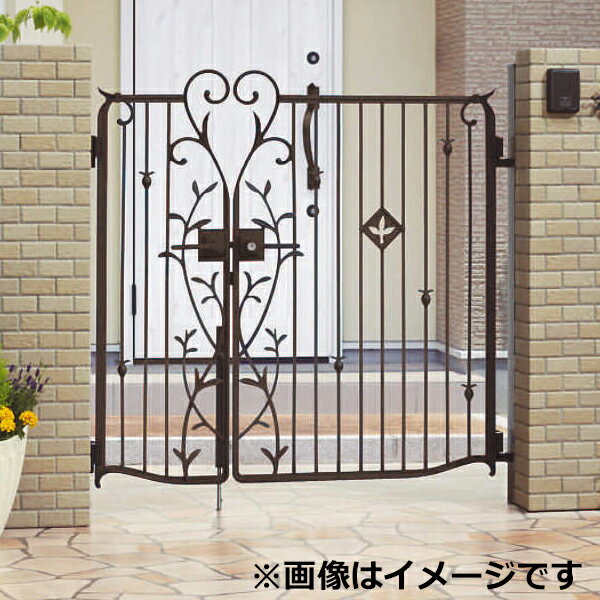【送料無料】三協アルミ 門扉 ハーベリー 4型 親子開きセット 門柱タイプ 04・0812 『ゲート 部材 ガー..