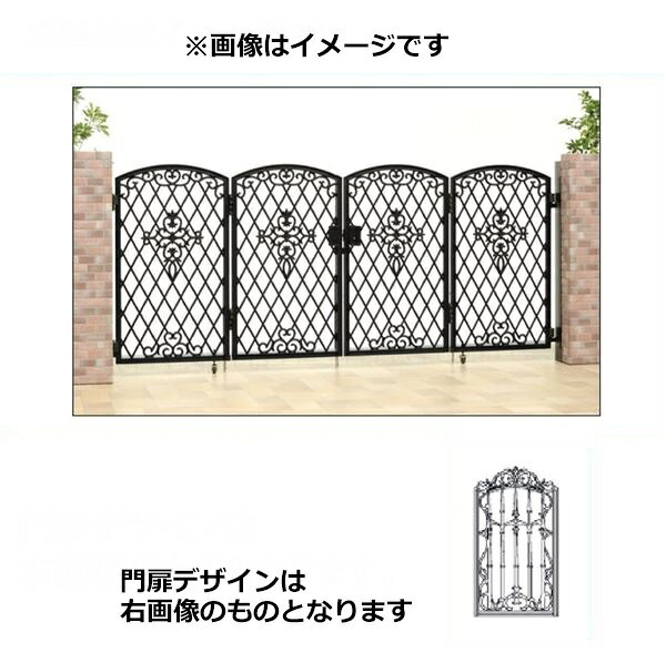 商品番号15664301メーカー三協アルミサイズ幅 2400.0mm × 高さ 1000.0mmカラーブラック通常納期5〜10日後発送用途4枚折戸素材アルミ配送区分1※商品により配送可能エリアが異なります。配送エリア表をご覧ください。工事対応この商品は工事を承っておりません。デザイン性の高いアルミ鋳物門扉シリーズ備考●セット価格は「タッチ錠NLLT-02」+「門柱DP-105」+「折り扉部品」の内容となっています。●キャスター付き●4枚折りセットは、片側2枚+片側2枚の組み合わせ　