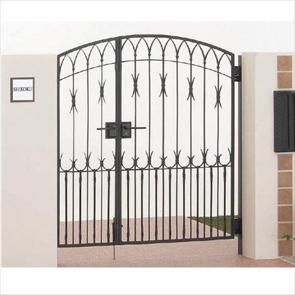 【送料無料】【法人様限定商品 個人宅・現場配送不可】四国化成 ブルーム門扉 M1型 柱仕様 親子開きセ..