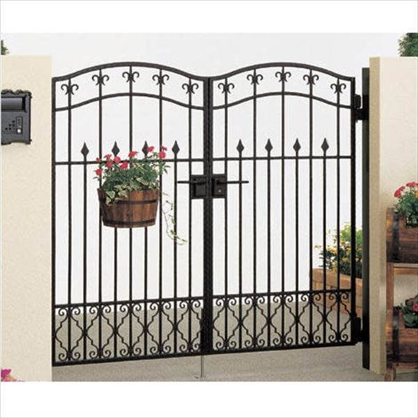 【送料無料】【法人様限定商品 個人宅・現場配送不可】四国化成 ブルーム門扉 8型 柱仕様 両開き 0812..