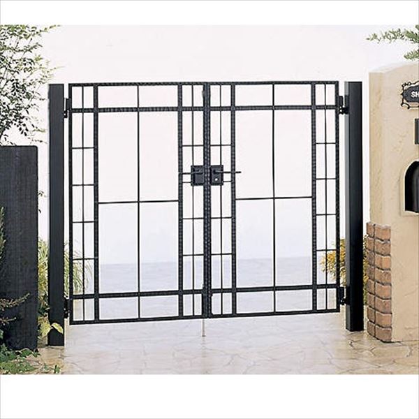 【送料無料】【法人様限定商品 個人宅・現場配送不可】四国化成 ブルーム門扉 20型 柱仕様 両開き 0712..