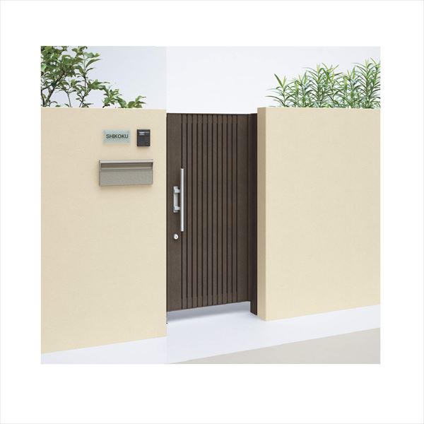 【送料無料】【法人様限定商品 個人宅・現場配送不可】四国化成 アレグリア門扉 TL1型 柱仕様 片開き 0..