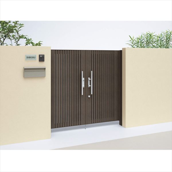 【送料無料】【法人様限定商品 個人宅・現場配送不可】四国化成 アレグリア門扉 TL1型 柱仕様 両開き 0..