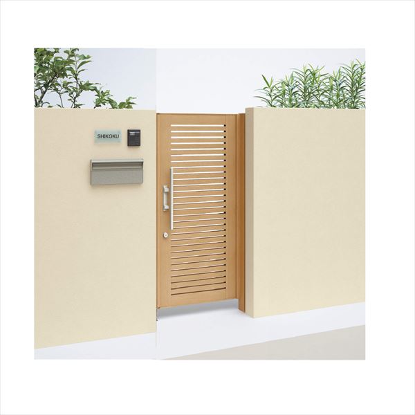 【送料無料】【法人様限定商品 個人宅・現場配送不可】四国化成 アレグリア門扉 TL3型 柱仕様 片開き 0..