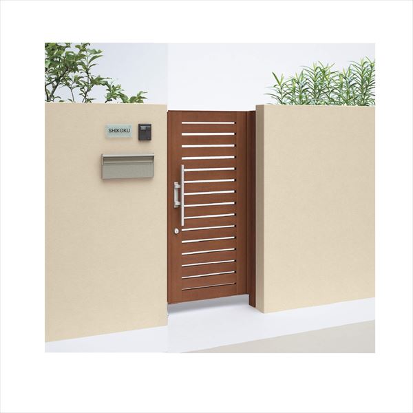 【送料無料】【法人様限定商品 個人宅・現場配送不可】四国化成 アレグリア門扉 TL4型 柱仕様 片開き 1..