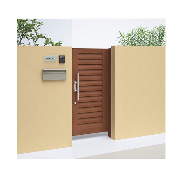 【送料無料】【法人様限定商品 個人宅・現場配送不可】四国化成 アレグリア門扉 TL5型 柱仕様 片開き 0..