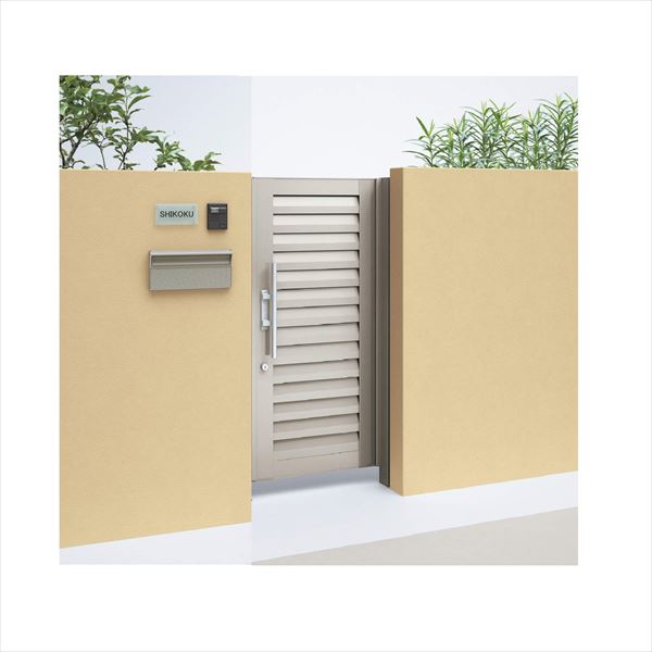 【送料無料】【法人様限定商品 個人宅・現場配送不可】四国化成 アレグリア門扉 TL5型 柱仕様 片開き 0..